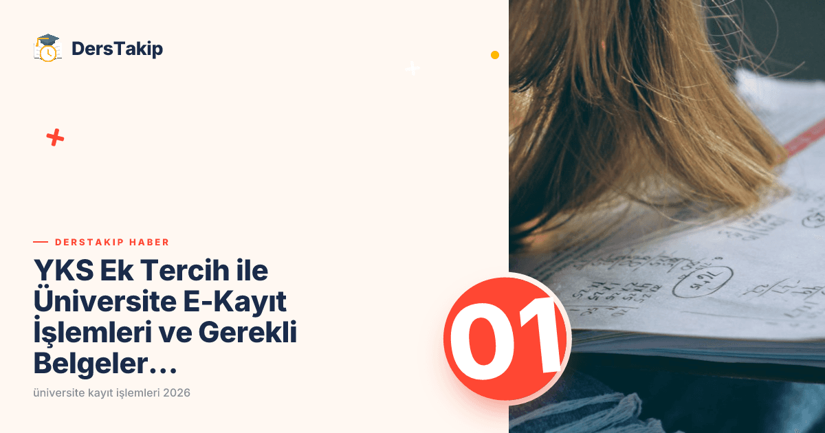 YKS Ek Tercih ile Üniversite E-Kayıt İşlemleri ve Gerekli Belgeler Nelerdir?