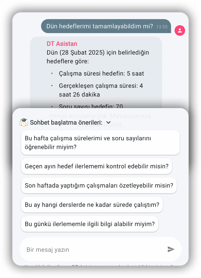 derstakip yapay zeka botu